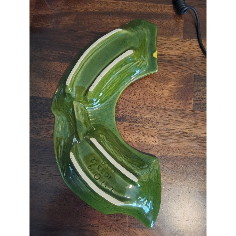 Vintage California Originals Drip Glaze Ceramic Serving Dishes Set 1033 Green